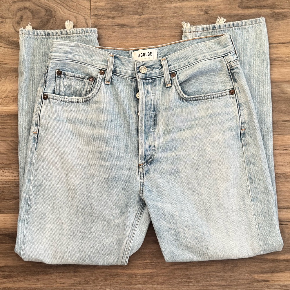 AGOLDE | Riley High-Rise Cropped Straight Jean - Picture 5 of 6